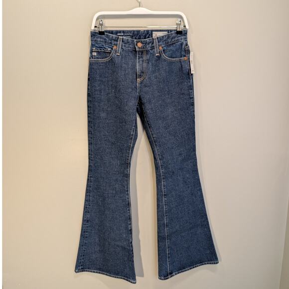 AG Adriano Goldschmied Angeline Mid Rise Flare Jeans Medium Wash - Size 26 - Picture 1 of 10